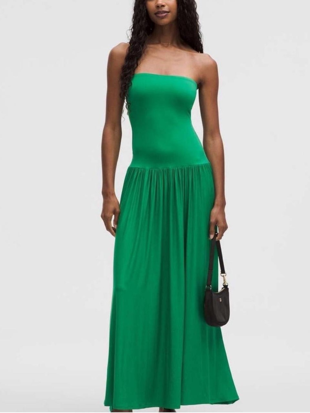 2-in-1 Tube Maxi Dress in Raceway Green